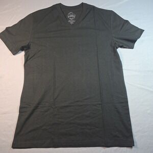 True Classic  V NECK Tee T Shirt Men's BLACK MEDIUM M